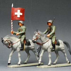 Starlux (France) 54mm Swiss Guard Cavalry (Grey Horses)