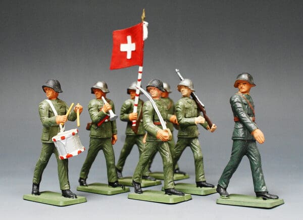 Starlux (France) 54mm Swiss Guard Soldiers on Parade