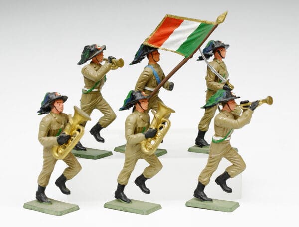 Starlux (France) 54mm Bersagslieri Marching - Group of 6