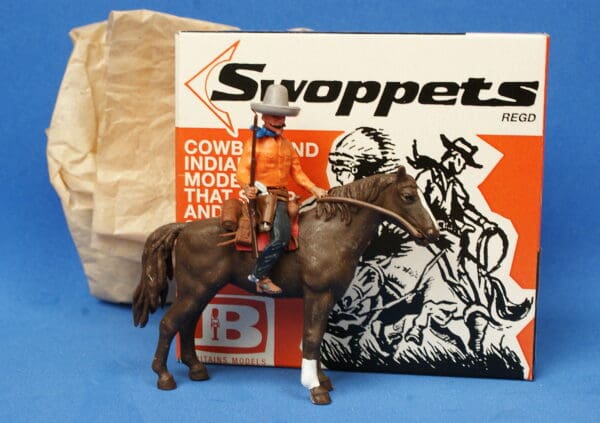 Swoppet Mounted Cowboy On Guard - 2nd Issue (Sussex)