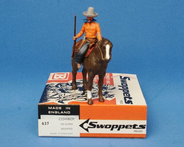 Swoppet Mounted Cowboy On Guard - 2nd Issue (Sussex) - Image 2