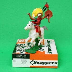 Swoppet Indian Chief with Dagger, Mounted (Manhattan)