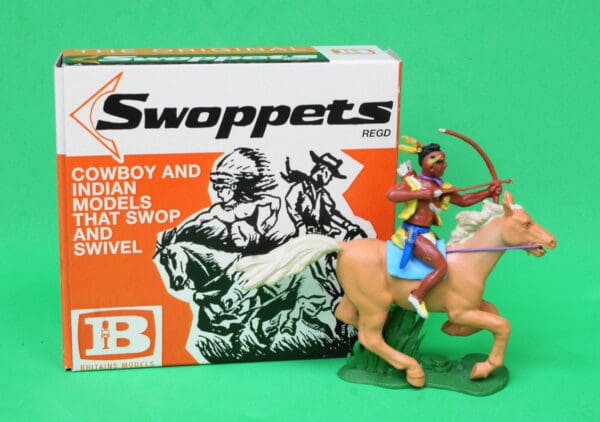 Swoppet Mounted Indian Brave with Bow & Arrow (Manhattan)