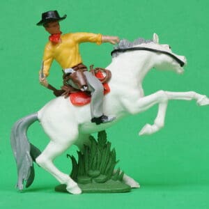 Swoppet Mounted Cowboy Knife-fighter YELLOW Torso (Manhattan)
