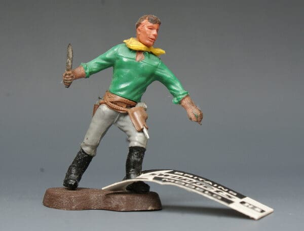 Swoppet 2nd Series Cowboy Knife-fighter with Shop Tag (Manhattan)