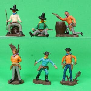 Swoppet 2nd Series Cowboys - Full Set of 6 Figures #1 (Sussex)