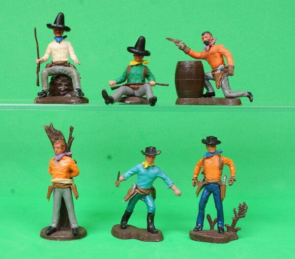 Swoppet 2nd Series Cowboys - Full Set of 6 Figures #1 (Sussex)