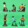 Swoppet 2nd Series Cowboys - Full Set of 6 Figures #1 (Sussex) - Image 2