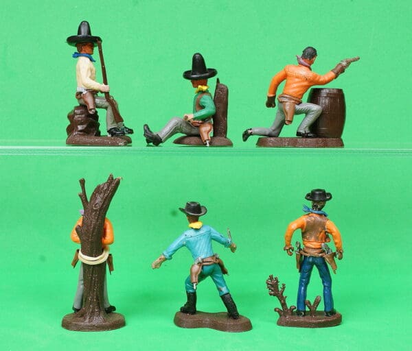 Swoppet 2nd Series Cowboys - Full Set of 6 Figures #1 (Sussex) - Image 2