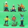 Swoppet 2nd Series Cowboys - Full Set of 6 Figures #2 (Sussex)
