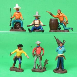 Swoppet 2nd Series Cowboys - Full Set of 6 Figures #2 (Sussex)