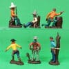 Swoppet 2nd Series Cowboys - Full Set of 6 Figures #2 (Sussex) - Image 2