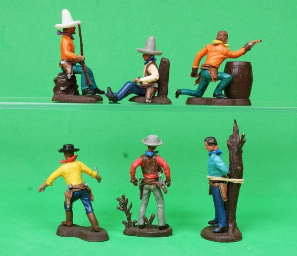 Swoppet 2nd Series Cowboys - Full Set of 6 Figures #2 (Sussex) - Image 2