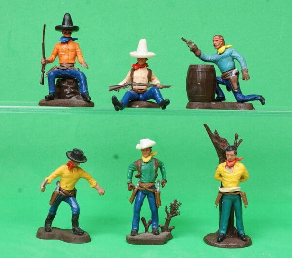 Swoppet 2nd Series Cowboys - Full Set of 6 Figures #3 (Sussex)