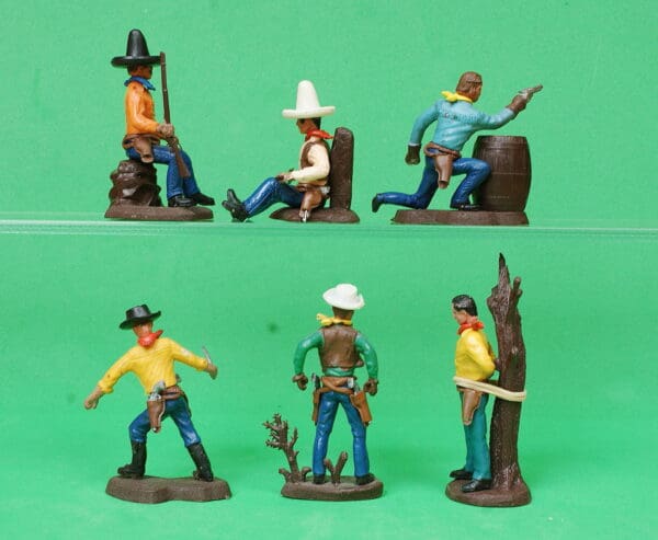 Swoppet 2nd Series Cowboys - Full Set of 6 Figures #3 (Sussex) - Image 2