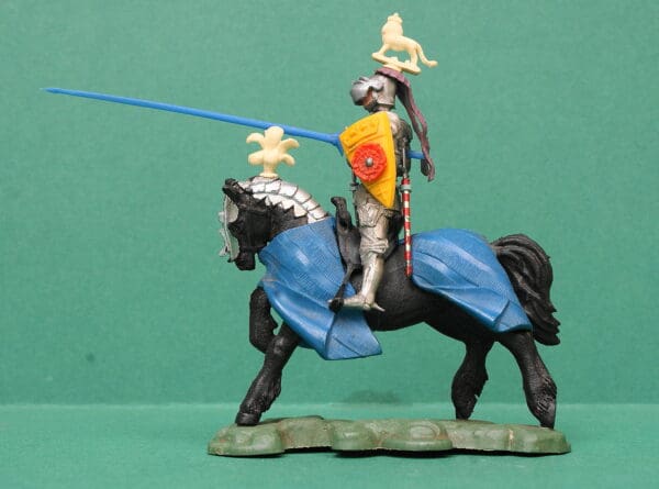 Swoppet C15th Mounted Knight Charging - ROYAL BLUE Blanket