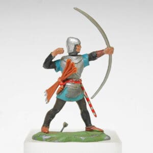 SOLD Swoppet C15th Knight Long-bowman - TEAL Hose