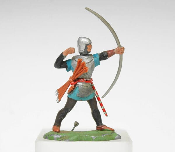 SOLD Swoppet C15th Knight Long-bowman - TEAL Hose