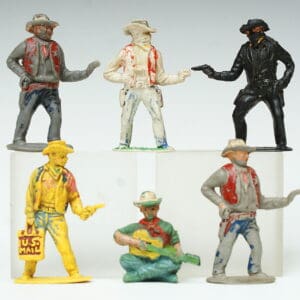 Timpo Cowboys from Lead Mould including from Camp-fire Set