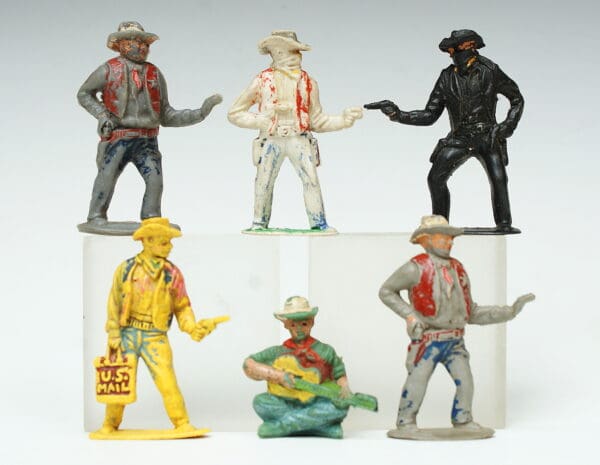 Timpo Cowboys from Lead Mould including from Camp-fire Set