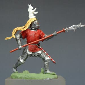 Swoppet C15th Knight with Halberd - RED Tunic (Manhattan)
