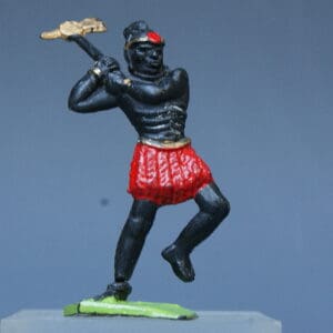 Lone Star Safari Set African Native Attacking with Axe