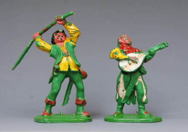 Cherilea 54mm Robin Hood - Little John with Staff & Minstrel