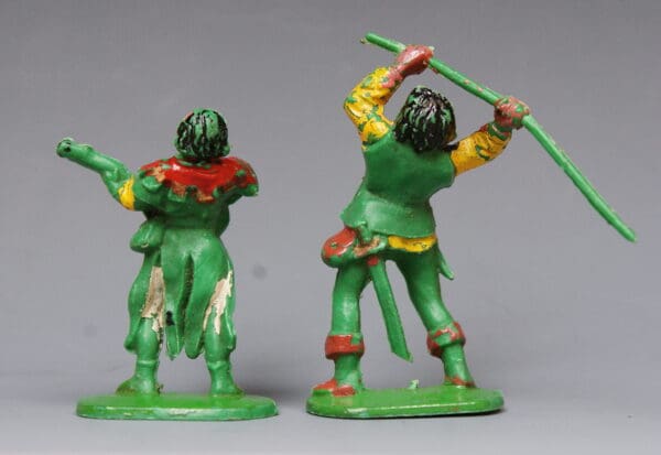 Cherilea 54mm Robin Hood - Little John with Staff & Minstrel - Image 2