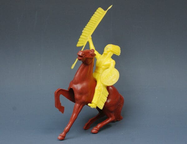 Poplar Plastic Mounted Indian Warrior - SCARCE Colour! - Image 2
