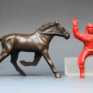 Poplar Plastic Large Scale Mounted Indian Brave Cochise