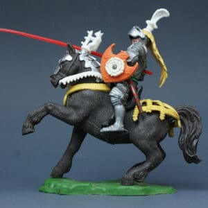 Swoppet 15th Century Mounted Knight Defending with Lance