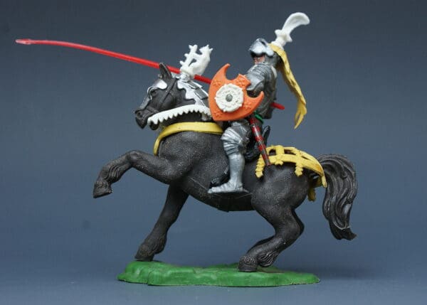 Swoppet 15th Century Mounted Knight Defending with Lance