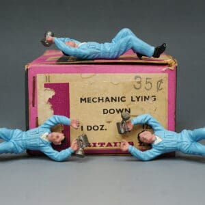 Britains Garage Mechanic Lying Down with Trade Box