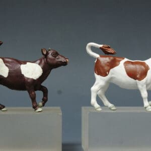 Britains Farm Models - DARK BROWN PVC Plastic Heifer Calf