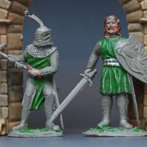 Timpo Solid Plastic Knights FOREST GREEN Paint Variants