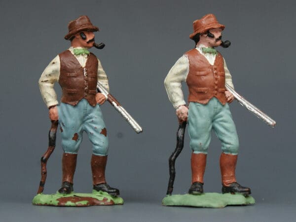 Herald Farmer with Shotgun - Rare DARK BROWN Variant! - Image 3