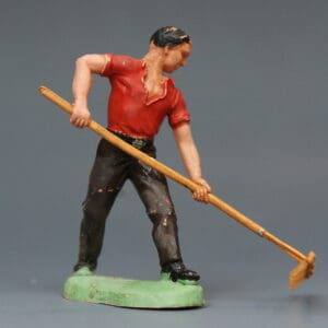 Herald Farm Labourer RED Shirt with early Tan Rake (Sussex)