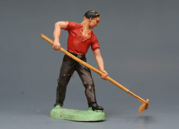 Herald Farm Labourer RED Shirt with early Tan Rake (Sussex)