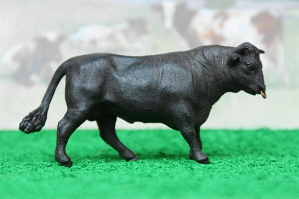 Herald Black Bull with Ring in Nose - UNPAINTED!