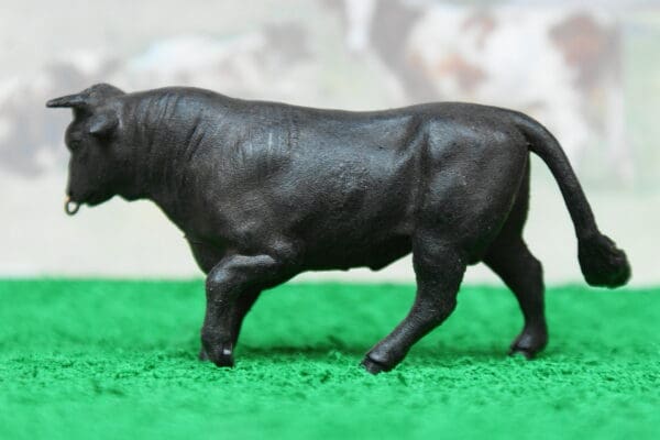 Herald Black Bull with Ring in Nose - UNPAINTED! - Image 3