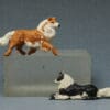 Herald Sheepdogs Lying & Running - Black & Tan Colour