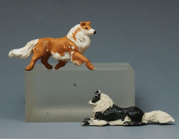 Herald Sheepdogs Lying & Running - Black & Tan Colour