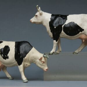 Herald Cows Standing & Feeding - Black & White #2 (Manhattan)