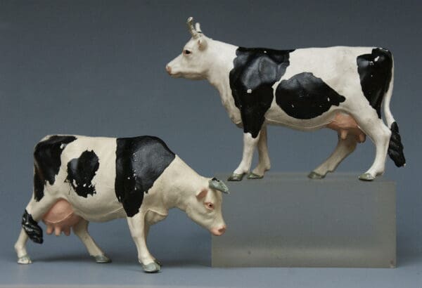Herald Cows Standing & Feeding - Black & White #2 (Manhattan)
