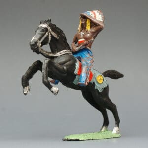 VP Indian Brave with Rifle on Rearing Horse (Hausser Copy)