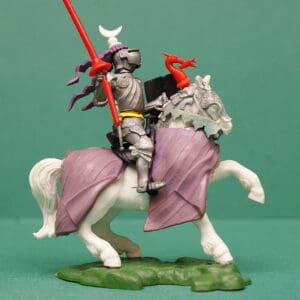 Swoppet Mounted Knight with Standard - MAUVE Blanket