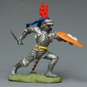 Swoppet C15th Knight Attacking - ROYAL BLUE Favour #2