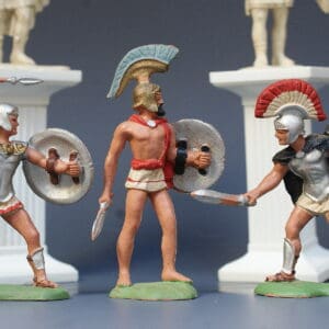 Herald Trojan Warriors - Group of 3 Figures (Full Paint)