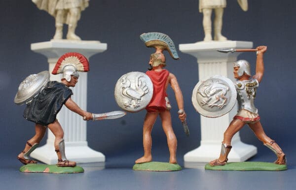 Herald Trojan Warriors - Group of 3 Figures (Full Paint) - Image 2