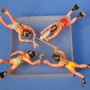 Lone Star Harvey Skin-Divers - Group of 4 Figures